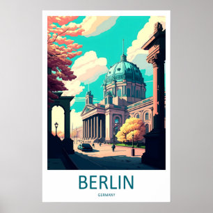 Berlin Tyskland Resa Poster 2