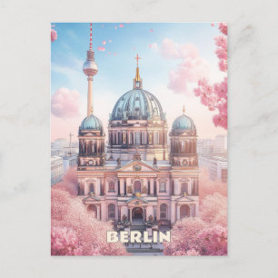 Berlin Tyskland Resa Vykort