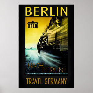 Berlin-Tyskland reseaffisch Poster