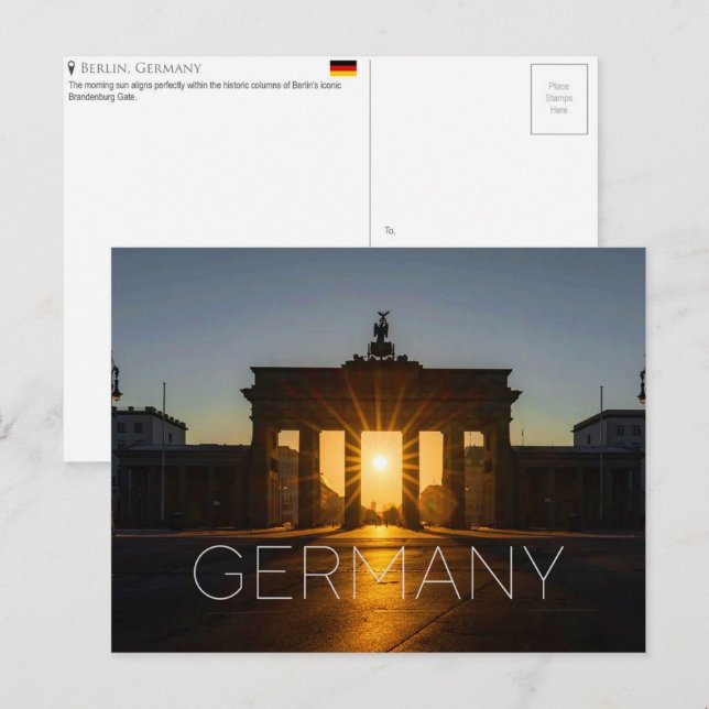 Berlin, Tyskland Resebrevkort Vykort (Fram/baksida)