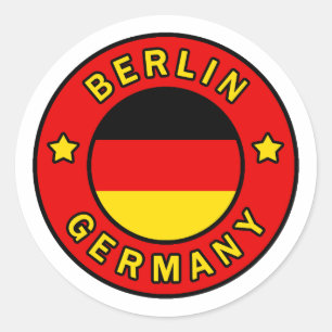 Berlin Tyskland Runt Klistermärke
