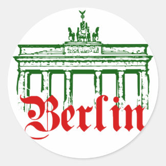 Berlin Tyskland Runt Klistermärke
