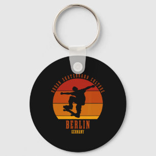 Berlin Tyskland Skateboardare Urn Skateboard 3 Nyckelring