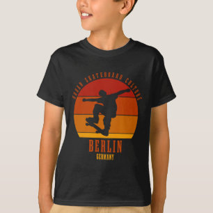 Berlin Tyskland Skateboardare Urn Skateboard 3 T Shirt