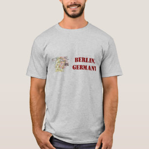 Berlin tyskland skjorta med den retro översikten t shirt