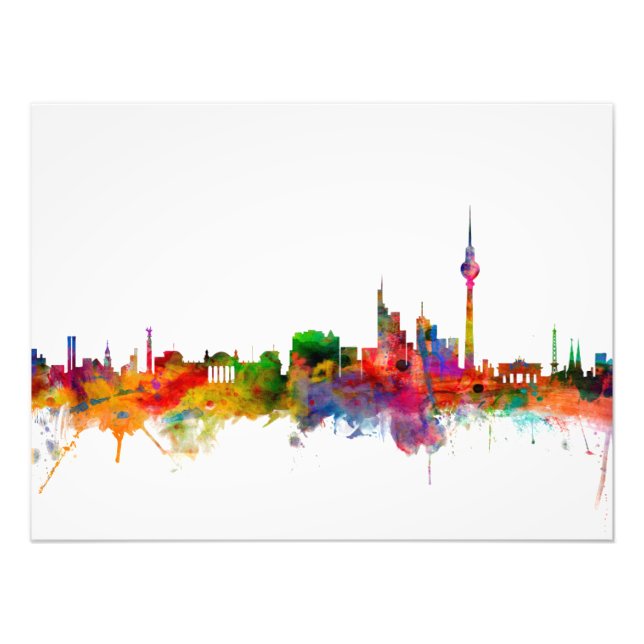 Berlin Tyskland Skyline Fototryck (Framsidan)