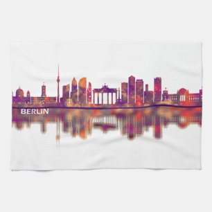 Berlin Tyskland Skyline Kökshandduk