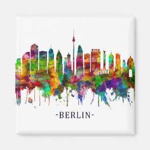 Berlin Tyskland Skyline Magnet