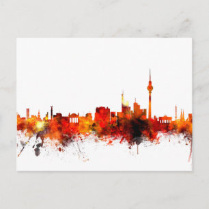 Berlin Tyskland Skyline Vykort
