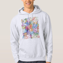 Berlin Tyskland Stadskarta Hoodie