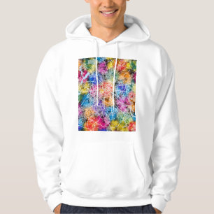 Berlin Tyskland Stadskarta Hoodie