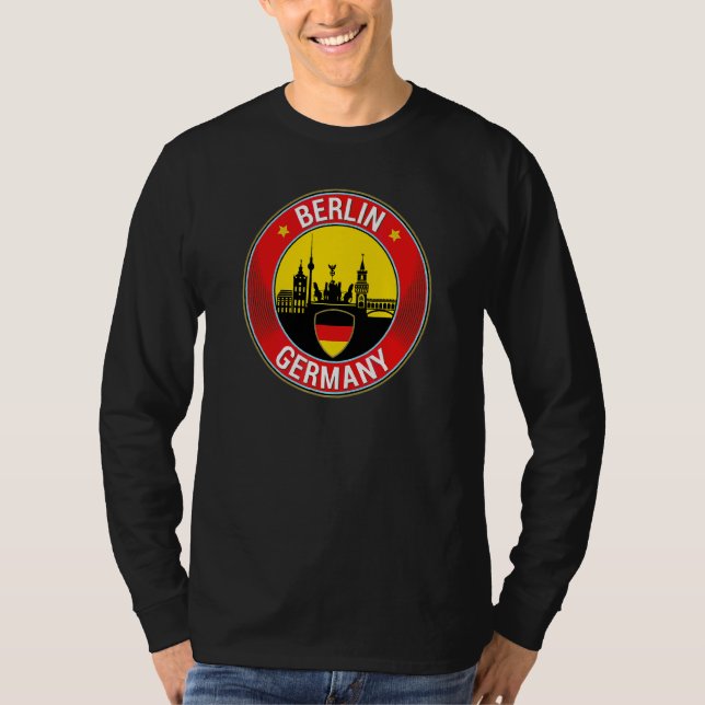 Berlin Tyskland T Shirt (Framsida)