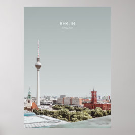 Berlin, Tyskland Travel Artwork Poster