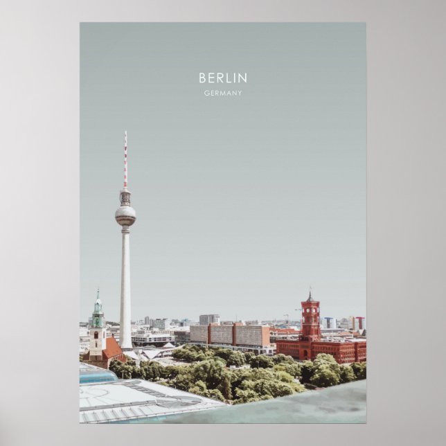 Berlin, Tyskland Travel Artwork Poster (Framsidan)