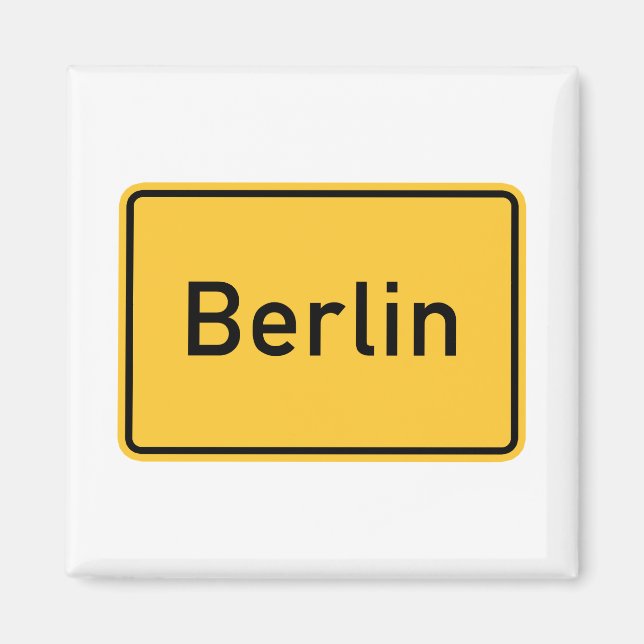 Berlin, Tyskland vägskylt Magnet (Framsidan)