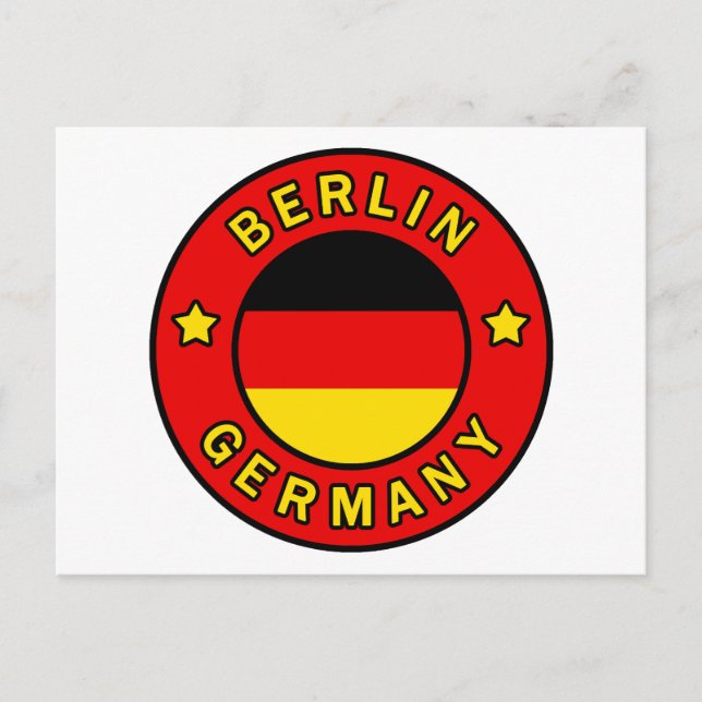 Berlin Tyskland Vykort (Framsida)