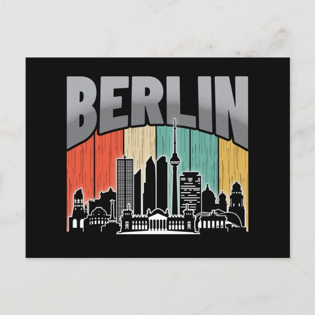 Berlin Tyskland Vykort (Framsida)