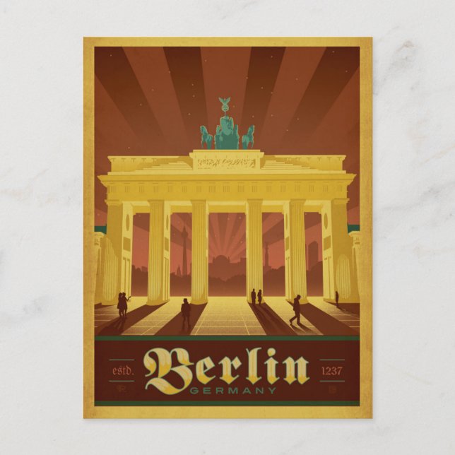 Berlin, Tyskland Vykort (Framsida)