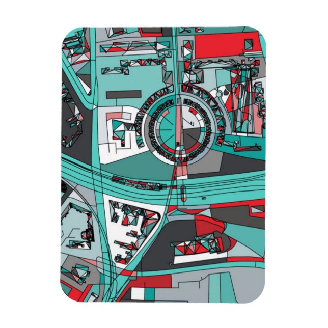Berlin, Tysklanda Karta Magnet (Vertikal)