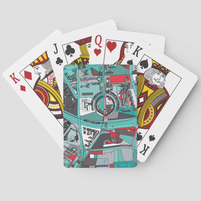 Berlin Tysklandkarta Casinokort (Baksidan)