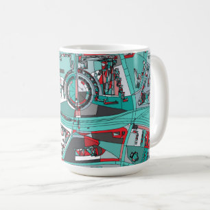 Berlin Tysklandkarta Kaffemugg