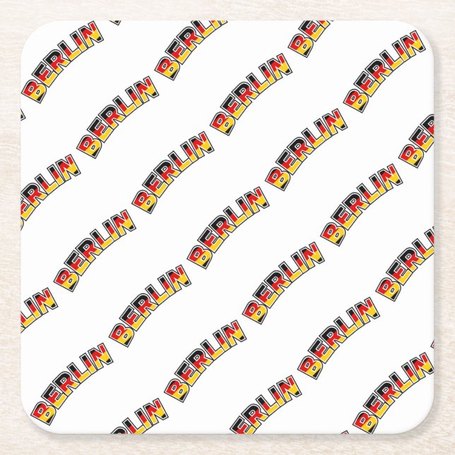 Berlin Underlägg Papper Kvadrat (Framsidan)