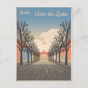 Berlin Unter den Linden vintage Vykort