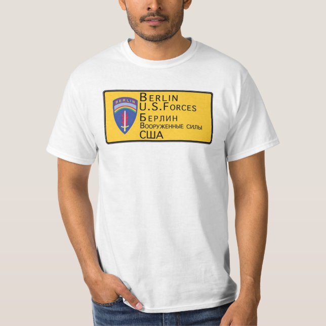 Berlin US styrkor Tee Shirt (Framsida)