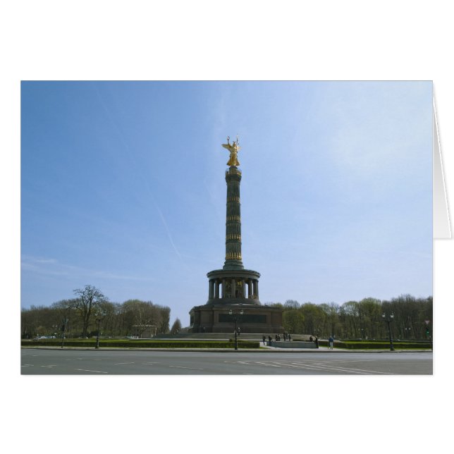 Berlin Victory Column Hälsningskort (Framsidan Horizontal)
