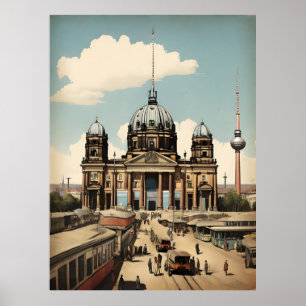 Berlin vintage affisch