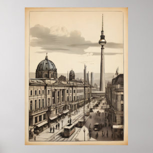 Berlin vintage affisch