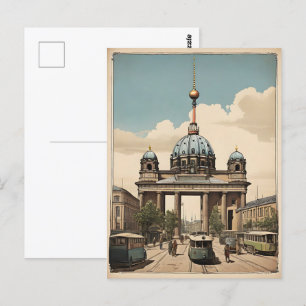 Berlin vintage affisch vykort