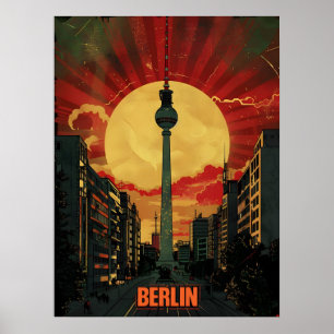 Berlin Vintage Propaganda Art Poster