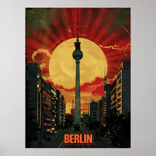 Berlin Vintage Propaganda Art Poster (Framsidan)