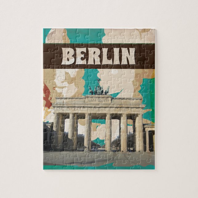Berlin Vintage Resemalannonsaffisch Pussel (Vertikal)