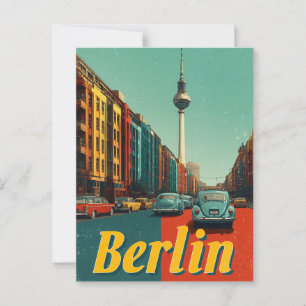 Berlin vintage resor vykort