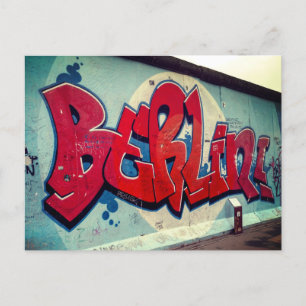 Berlin Wall Graffiti Vykort