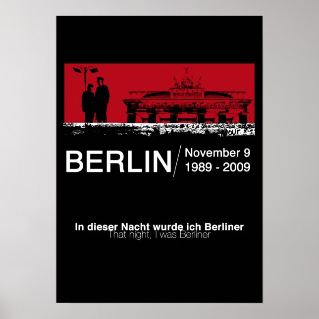 BERLIN WALL POSTER (Framsidan)