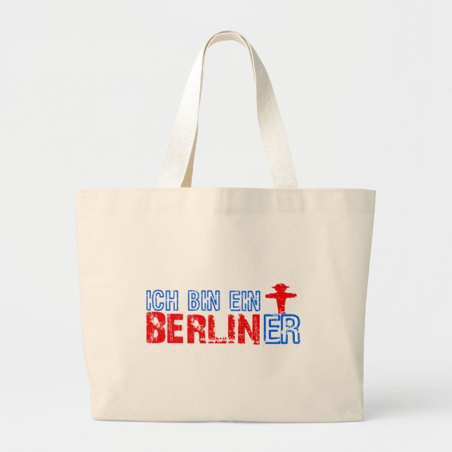 Berliner bag - välj stil & färg jumbo tygkasse (Framsidan)