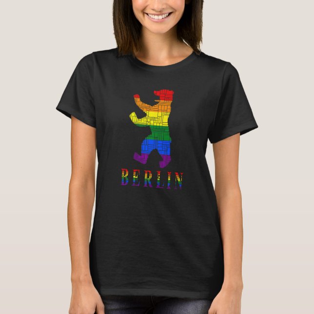 Berliner Bear I Kärlek Berlin Gay pride T Shirt (Framsida)
