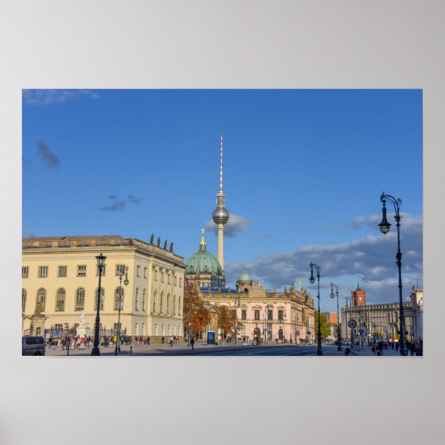 Berliner Dom, Fernsehturm, Tyskland Poster (Framsidan)