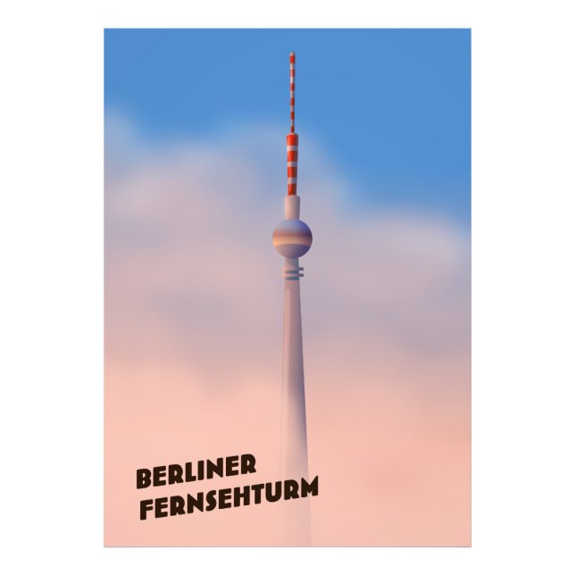 Berliner Fernsehturm, Berlin TV torn Fototryck (Framsidan)