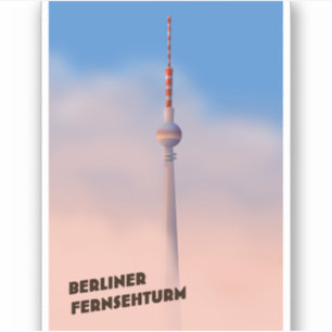 Berliner Fernsehturm, Berlin TV torn Klistermärken