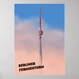 Berliner Fernsehturm, Berlin TV torn Poster
