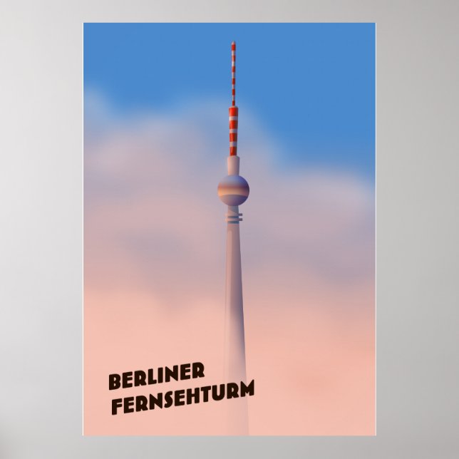 Berliner Fernsehturm, Berlin TV torn Poster (Framsidan)
