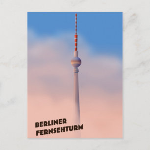Berliner Fernsehturm, Berlin TV torn Vykort