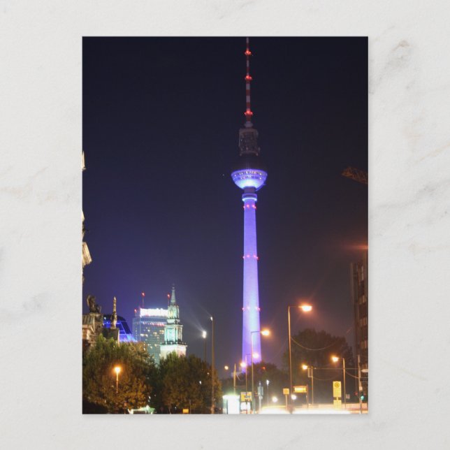 Berliner Fernsehturm Vykort (Framsida)