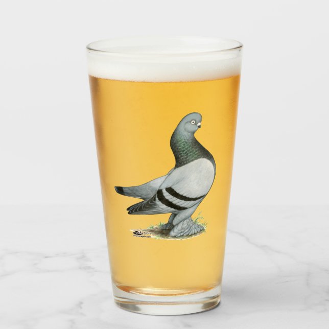 Berliner Tumbler Pigeon Blue Pub Glaskopp (Framsida fylld)