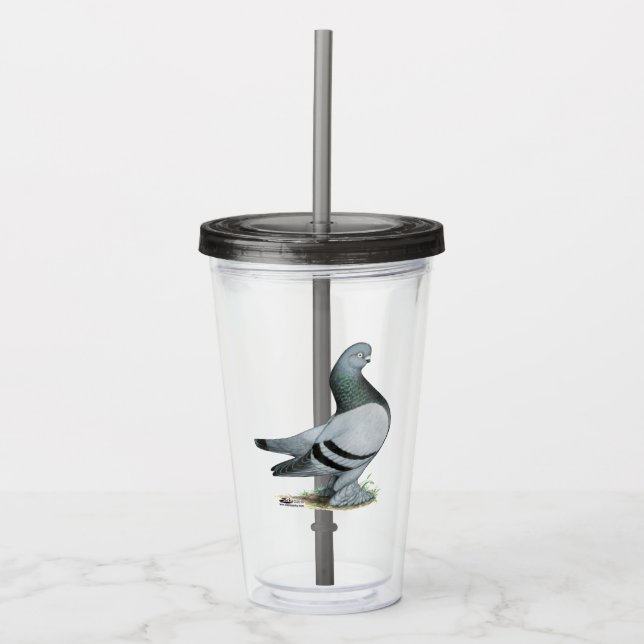 Berliner Tumbler Pigeon Blue Pub Take Away Mugg (Framsida)