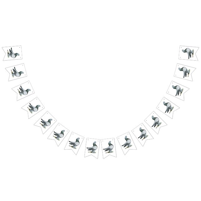 Berliner Tumbler Pigeon Blue Pub Vimplar (Alla)